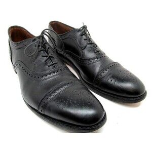 Allen Edmonds Port Washington Strand Black Brogue Cap Toe Oxfords Size US 12 B